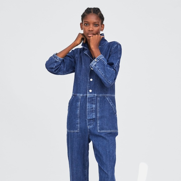 Zara Pants - SOLD OUT Zara Denim Jumpsuit